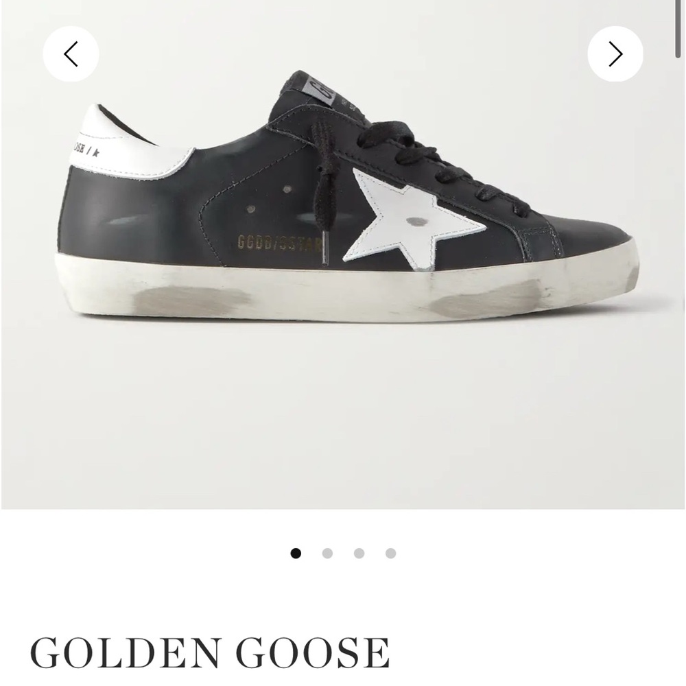Golden Goose Black and White Sneakers
